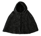 Dolce & Gabbana Gray Tweet Wool Kaftan Jacket Coat Top