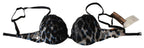Roberto Cavalli Black Lace Reggiseno Nylon Bra Underwear