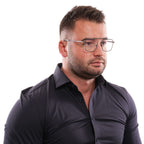 Yohji Yamamoto Gray Titanium Glasses (Frames)
