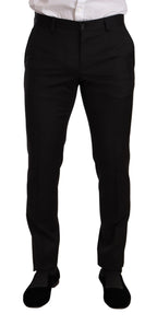 Dolce & Gabbana Dark Gray Check MARTINI SLIM FIT 2 Piece Suit