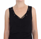 Roccobarocco Black Stretch Wiggle Pencil Sheath Bodycon Dress