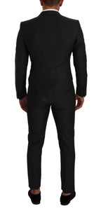 Dolce & Gabbana Dark Gray MARTINI Single Breasted 2 Piece Suit