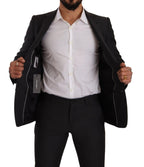 Dolce & Gabbana Dark Gray MARTINI Single Breasted 2 Piece Suit