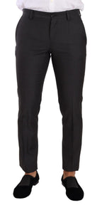 Dolce & Gabbana Dark Gray MARTINI Single Breasted 2 Piece Suit