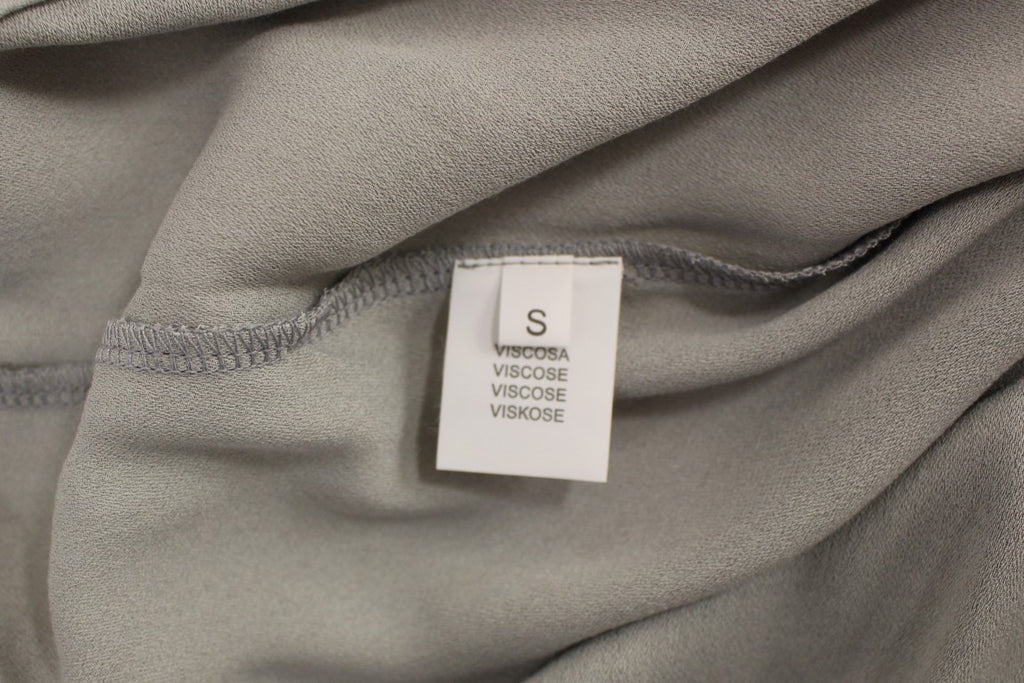 Comeforbreakfast Gray Viscose Tank Top Shirt Blouse