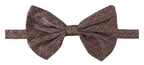 Dolce & Gabbana Brown Fantasy Print Adjustable Neck Papillon Bow Tie