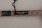 Dolce & Gabbana Brown Fantasy Print Adjustable Neck Papillon Bow Tie