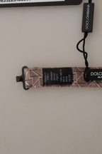 Dolce & Gabbana Brown Fantasy Print Adjustable Neck Papillon Bow Tie