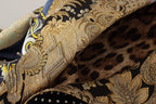 Dolce & Gabbana Multicolor Double-Breasted Patchwork Jacquard Blazer Jacket