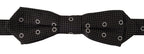 Dolce & Gabbana Dark Gray White Polka Dot 100% Silk Neck Papillon Tie