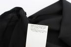 Exte Black Neck Wrap Top Blouse
