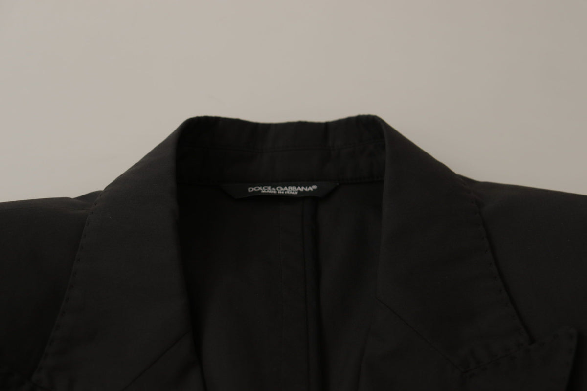 Dolce & Gabbana Black Single Breasted TAORMINA Breasted Blazer