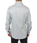 Ermanno Scervino Gray Cotton Long Sleeve Casual Shirt Top