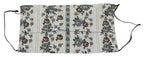 Dolce & Gabbana White Floral Cotton Pleated Elastic Ear Strap Face Mask