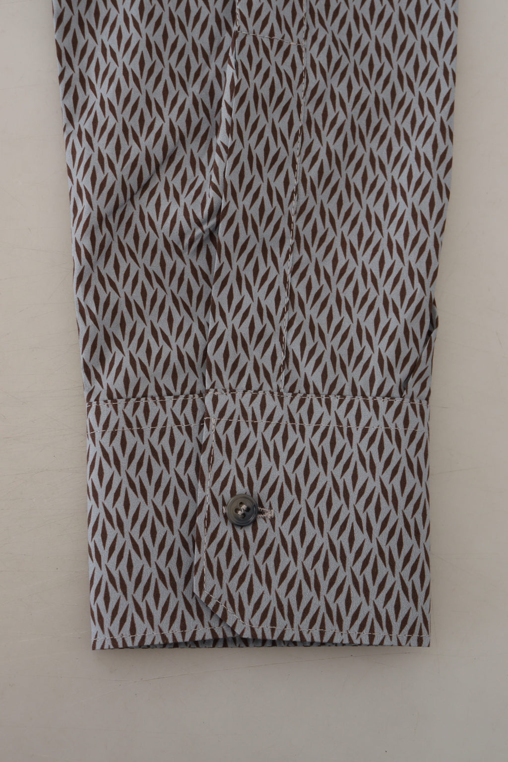 Dolce & Gabbana Gray Brown GOLD Slim Fit Dress Formal Shirt