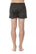 Roberto Cavalli Sport Army Polyester Men's Swimwear