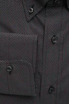 Robert Friedman Black Cotton Men's Shirt