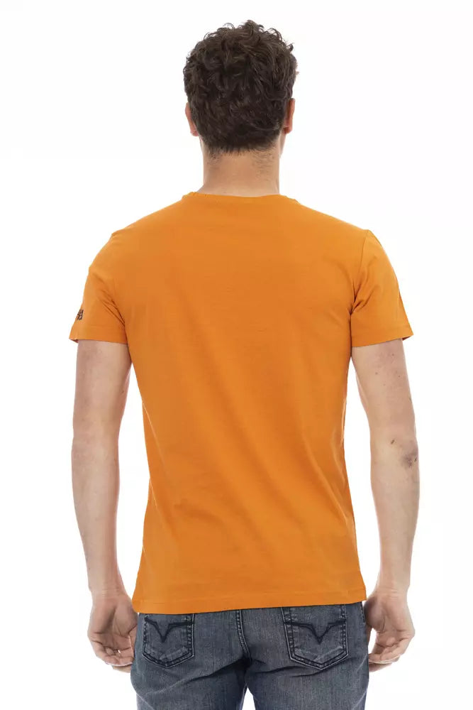 Trussardi Action Orange Cotton Men's T-Shirt