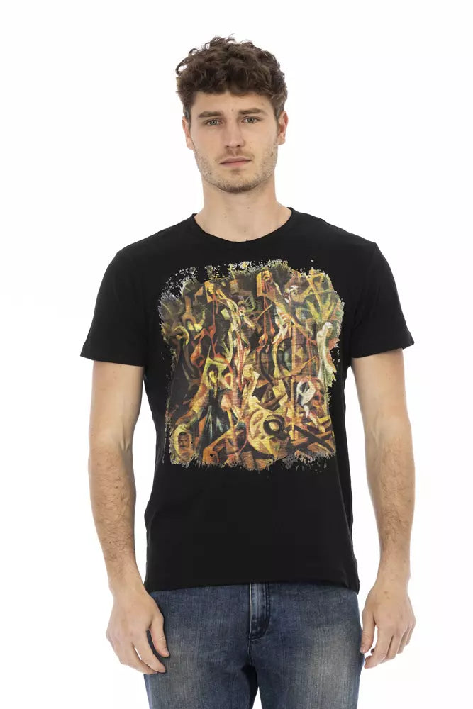 Trussardi Action Black Cotton Men's T-Shirt