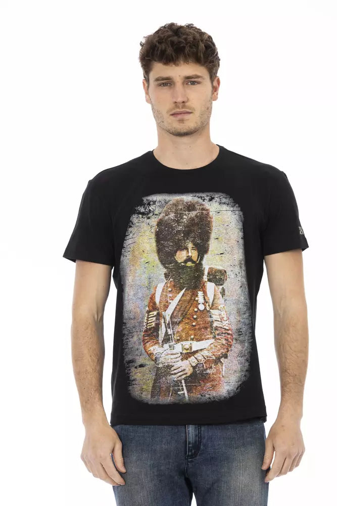 Trussardi Action Black Cotton Men's T-Shirt
