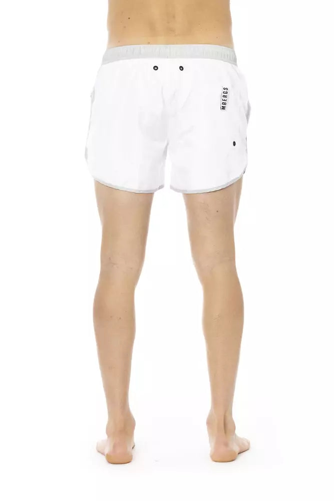 Bikkembergs White Polyester Men's Swim Short