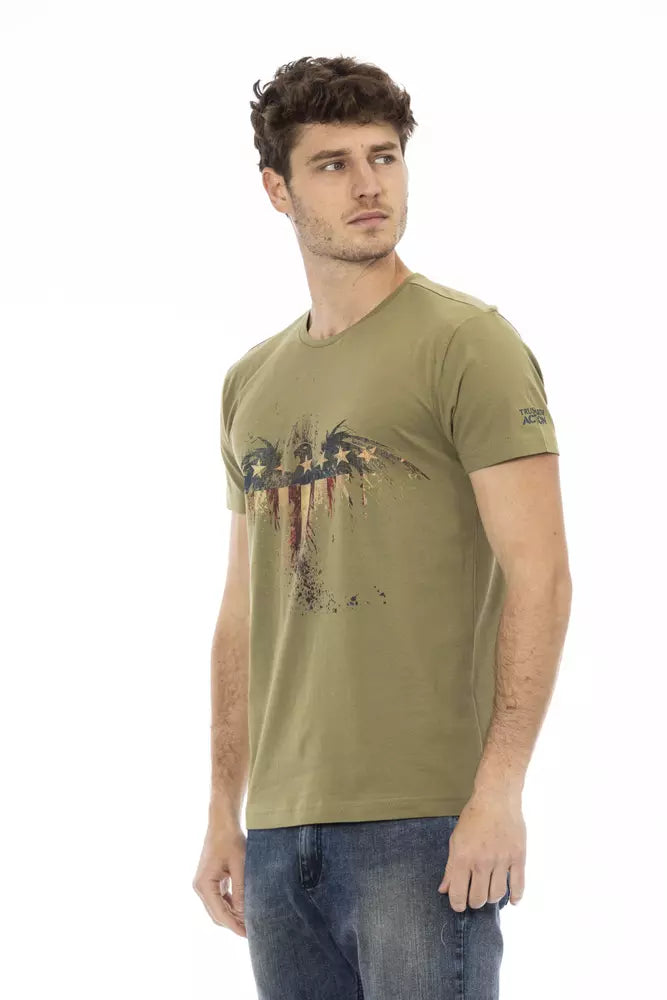 Trussardi Action Green Cotton Men's T-Shirt