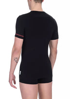Bikkembergs "Black Cotton Men T-Shirt Twin Pack"