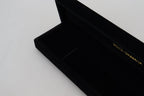 Dolce & Gabbana Black Velvet Logo Plaque Storage Bracelet Jewelry Box