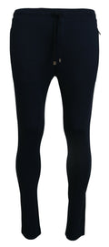Dolce & Gabbana Blue Mens Sport Cotton Sweatpants Pants