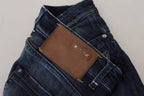 Acht Blue Cotton Low Waist Slim Fit Women Casual Denim Jeans