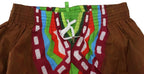 Dsquared² Multicolor Printed Men Beachwear Swimwear Short