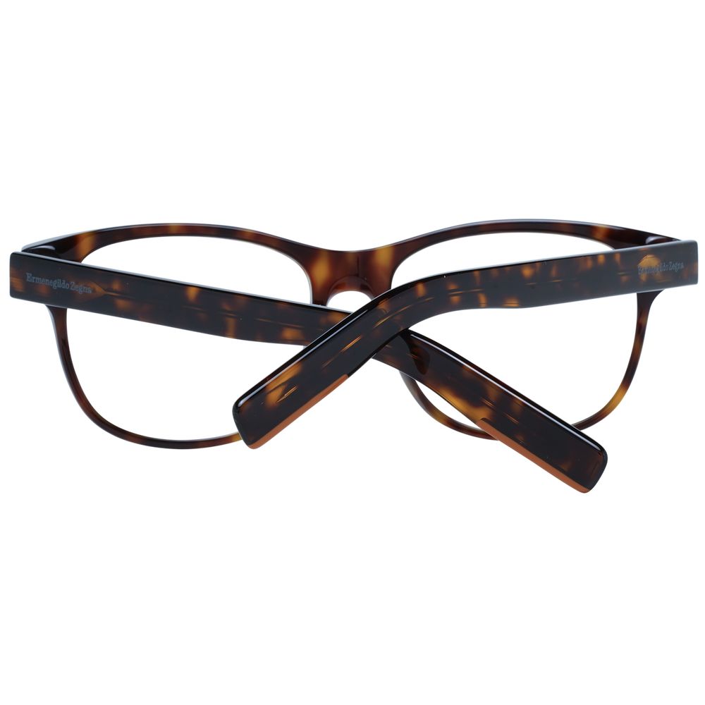 Ermenegildo Zegna Brown Plastic Glasses (Frames)