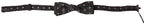 Dolce & Gabbana Dark Gray Patterned Silk Adjustable Men Neck Papillon Bow Tie