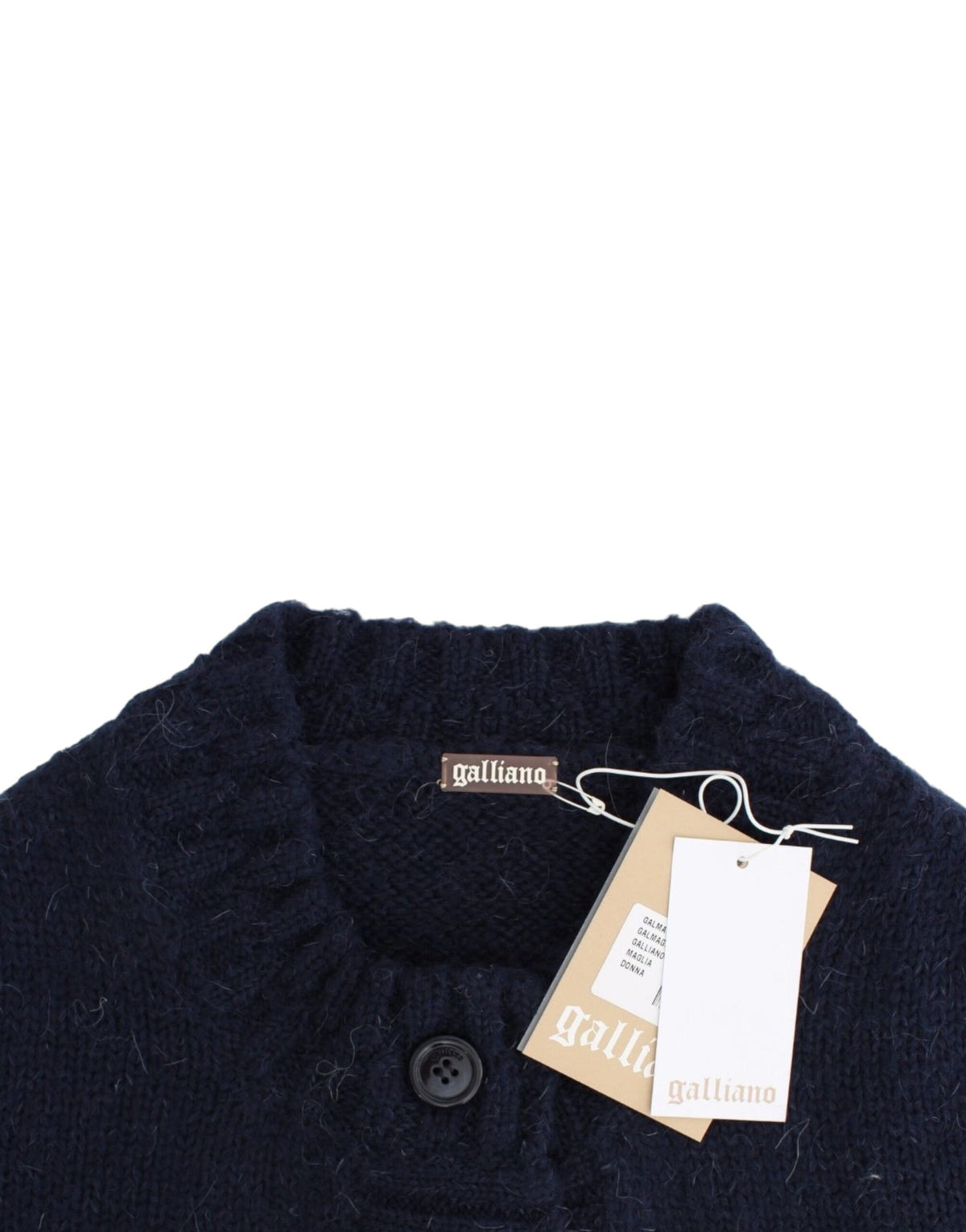 John Galliano Blue cropped cardigan