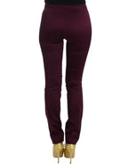 John Galliano Purple slim fit pants
