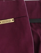 John Galliano Purple slim fit pants