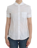 John Galliano White Cotton Shirt Top