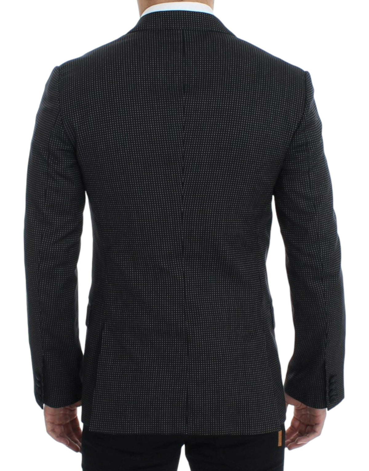 Dolce & Gabbana Dark Gray Wool Silk Slim MARTINI Jacket Blazer