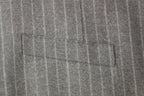 Dolce & Gabbana Gray Striped Wool Logo Vest Gilet Weste