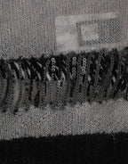 Costume National Gray embellished asymmetric sweater