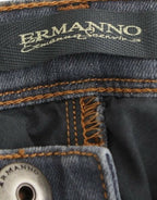 Ermanno Scervino Gray Slim Jeans Denim Pants Skinny Leg Stretch