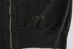 Exte Gray Top Hooded Cotton Zipper Sweater