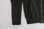 Exte Gray Top Hooded Cotton Zipper Sweater