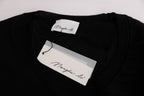 MARGHI LO' Black 100% Lana Wool Top Blouse T-shirt