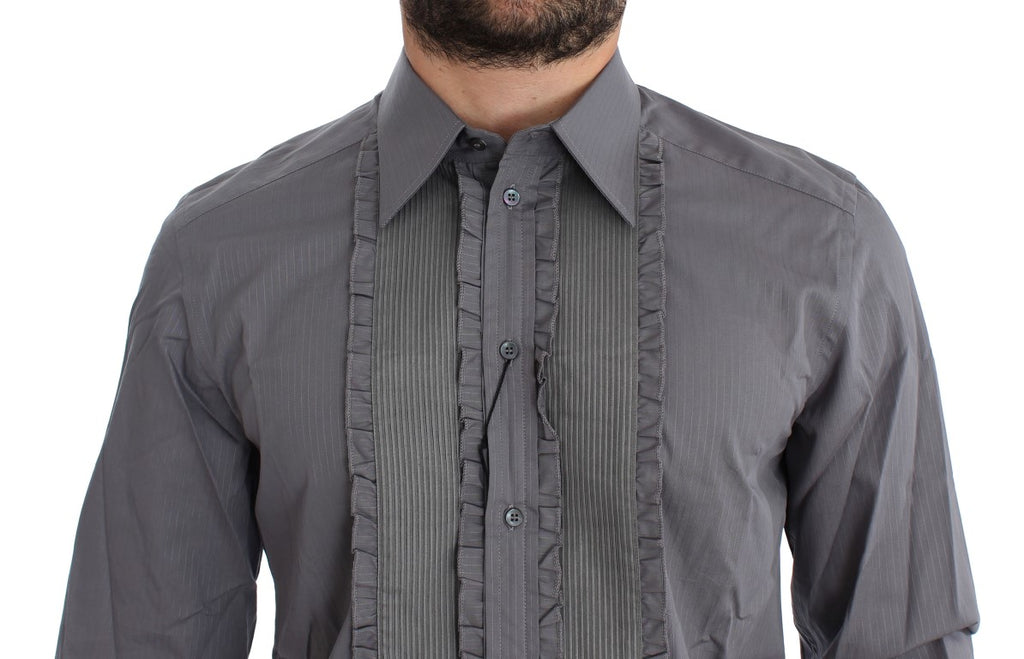 Dolce & Gabbana Purple Torero GOLD Slim Fit Dress Shirt