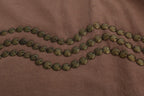 John Galliano Brown Cotton Studded Sweater