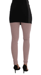 Dolce & Gabbana Pink Stretch Waist Tights Stockings
