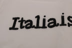 Dolce & Gabbana White Silk ITALIA IS LOVE Blouse T-shirt