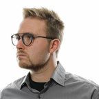 Police Gray Metal & Plastic Glasses (Frames)