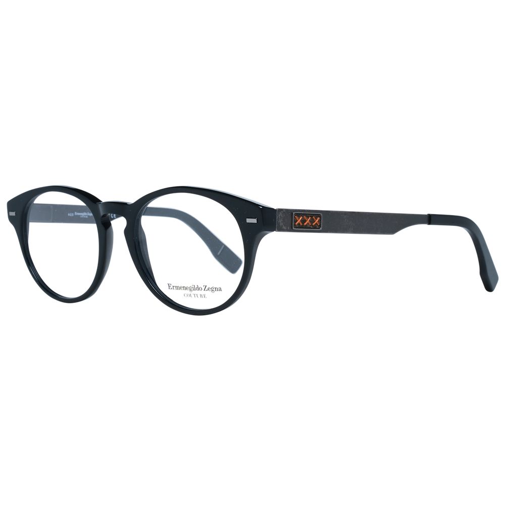 Ermenegildo Zegna Black Plastic Glasses (Frames)